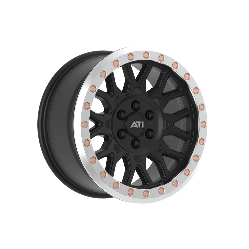 AT-01 Hybrid Beadlock Black Machined Ring Wheels