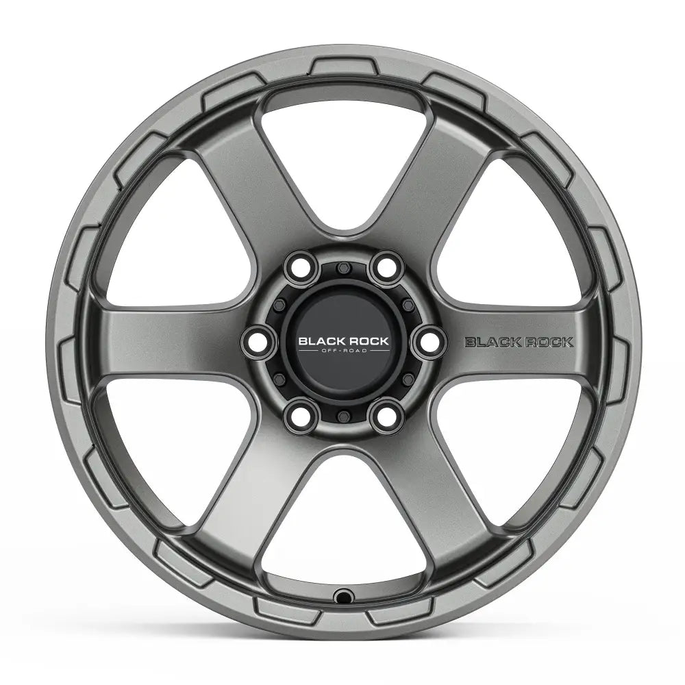 Black Rock Grip Satin Gunmetal Grey 4x4 Wheels