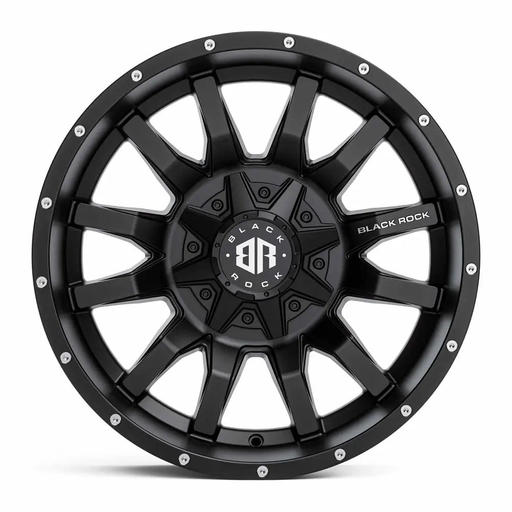 Black Rock Predator Satin Black 4x4 Rims