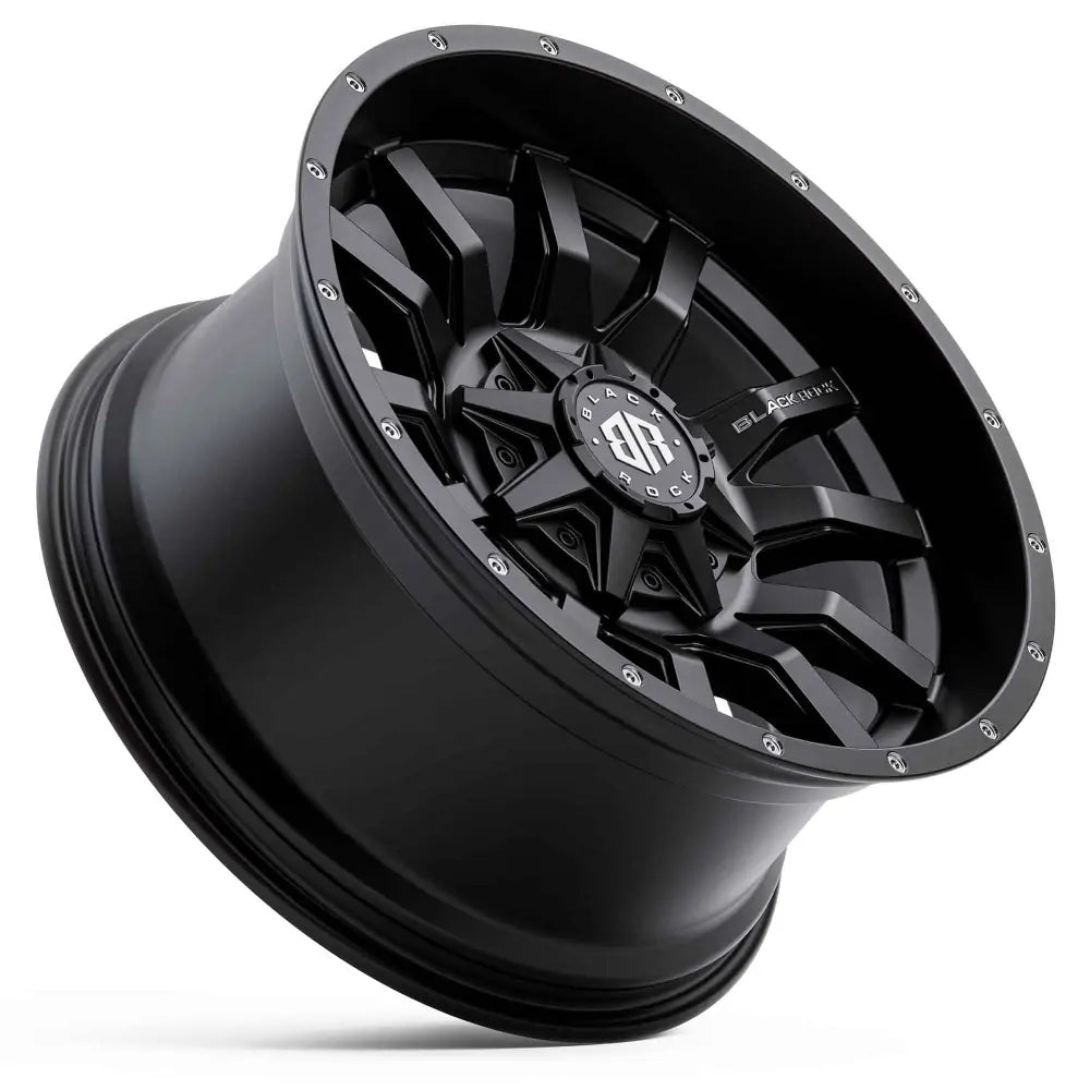 Black Rock Predator Satin Black 4x4 Rims
