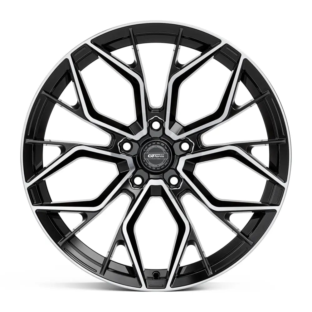 GT Form Marquee Gloss Black Machined Face 18 Inch