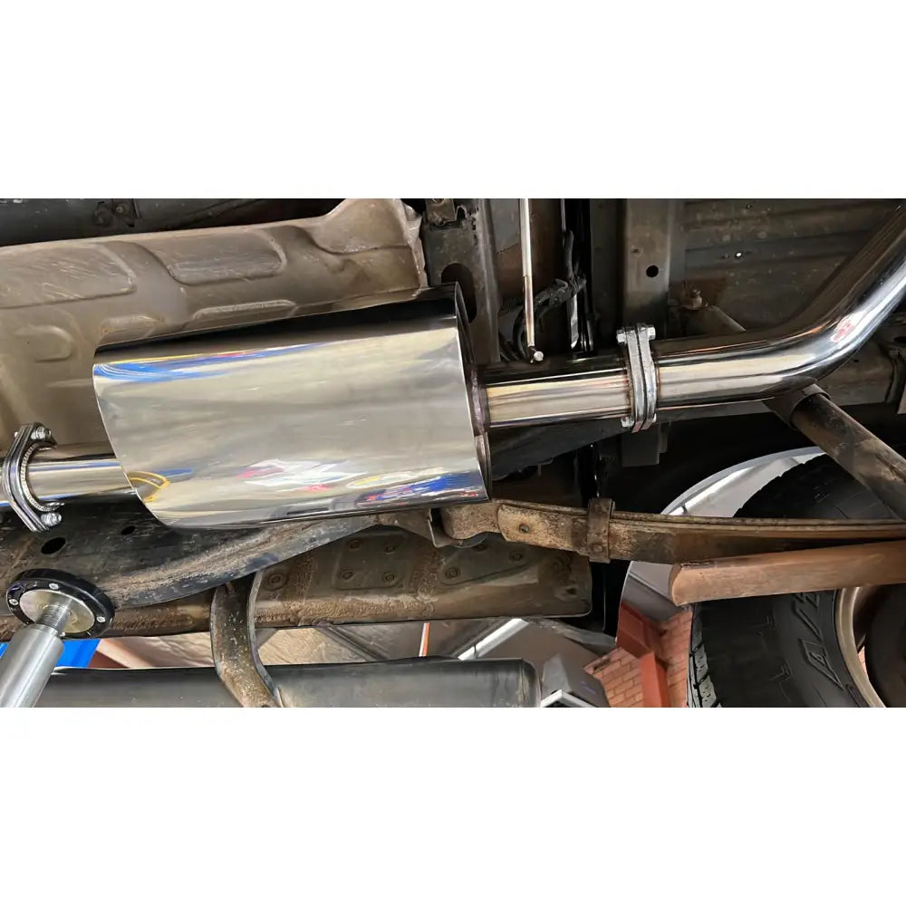 Nissan Navara (2007+) D40 TD 3’’ Stainless Steel Exhaust System - None / High Flow Muffler - Exhaust