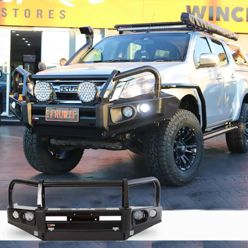 Rockarmor Elite Bullbar Frontal Combo To Suit Isuzu Dmax 2012-2020 (No Bumper Cut) - Winch Bar Combo