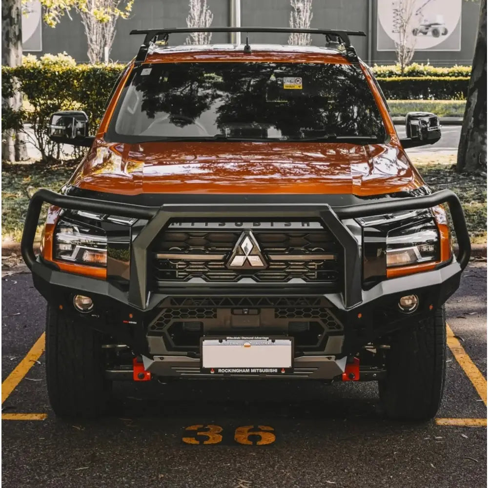 Rockarmor Gt Hoop Bullbar Combo Pack - Mitsubishi Mv Triton 2024 - Winch Bar Combo