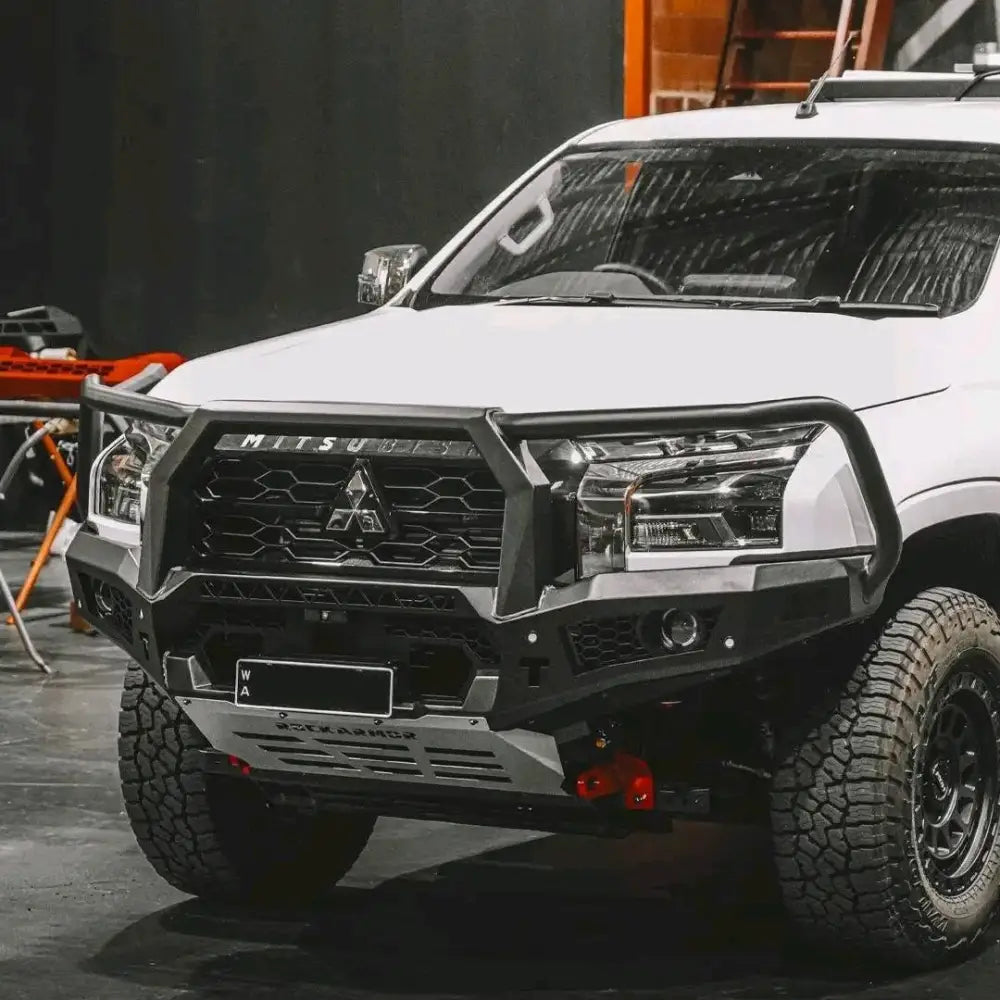 Rockarmor Gt Hoop Bullbar Combo Pack - Mitsubishi Mv Triton 2024 - Winch Bar Combo