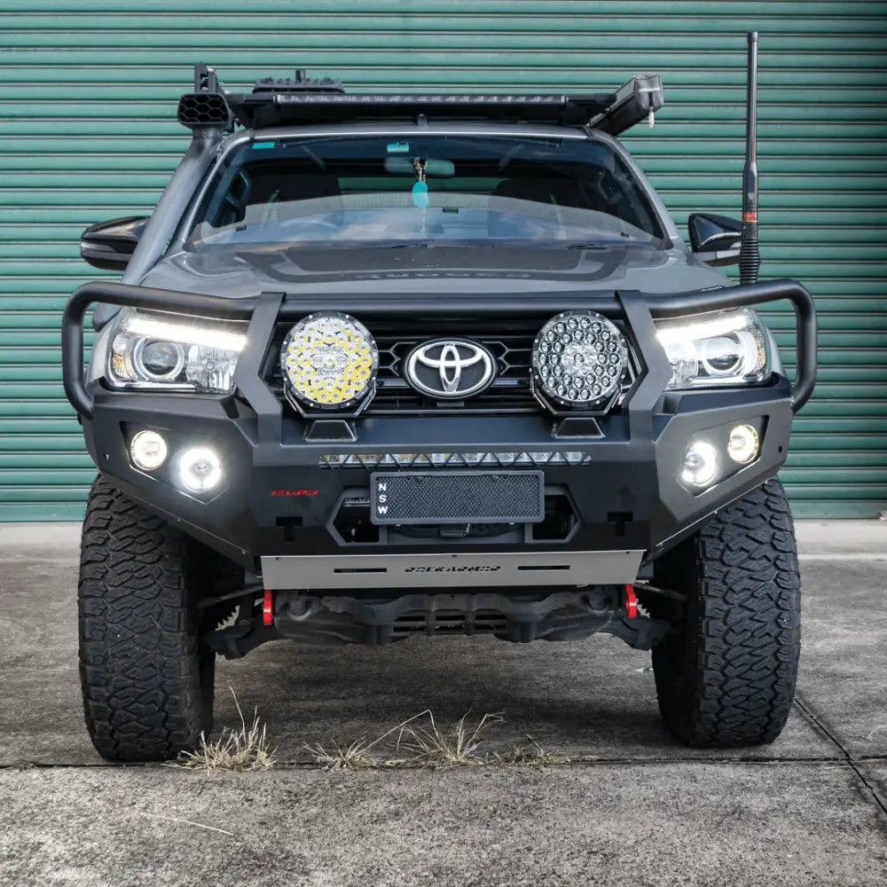 Rockarmor Gt Hoop Bullbar Combo Pack - Toyota Hilux 2015-2020 - Winch Bar Combo