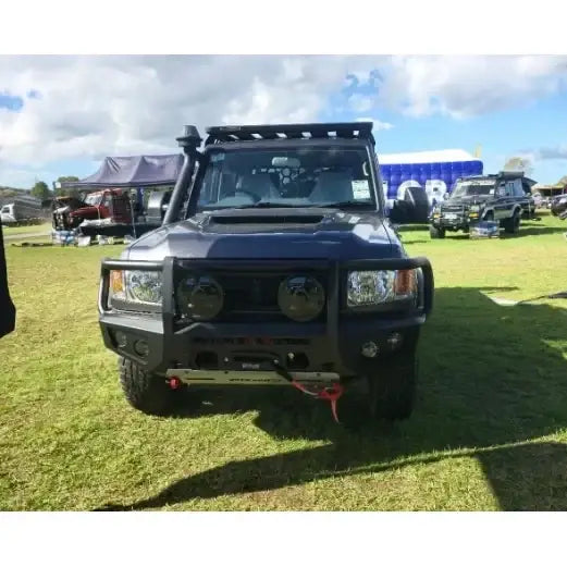 Rockarmor Gt Hoop Steel Bullbar Combo Package - Toyota Landcruiser 79 03/2007 - 11/2023 (Full Bar Replacement) - Winch
