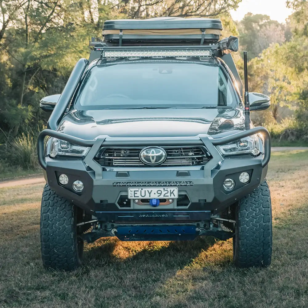 Rockarmor Gt Hoop Steel Bullbar - Toyota Sr Hilux 2020 to Current (Full Bar Replacement) - Winch Bar