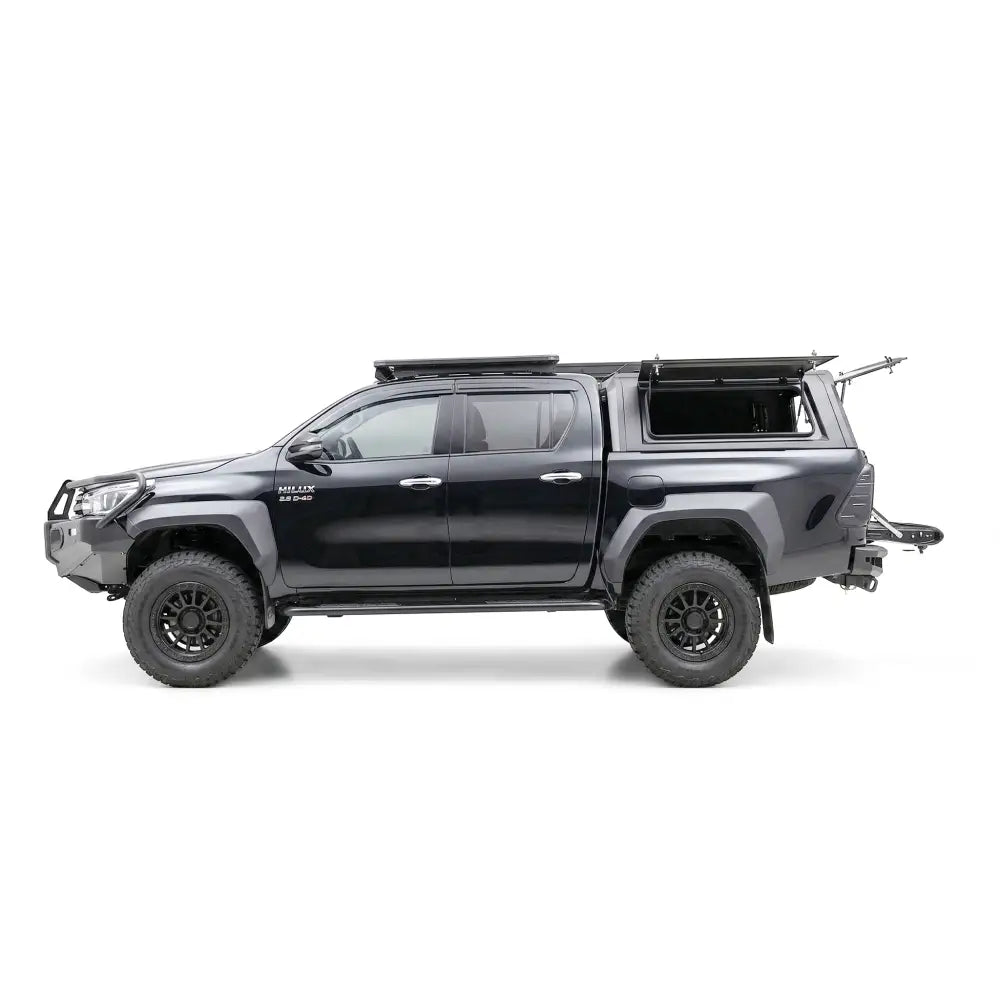 Rockarmor N80 Hilux Aluminium Canopy side view