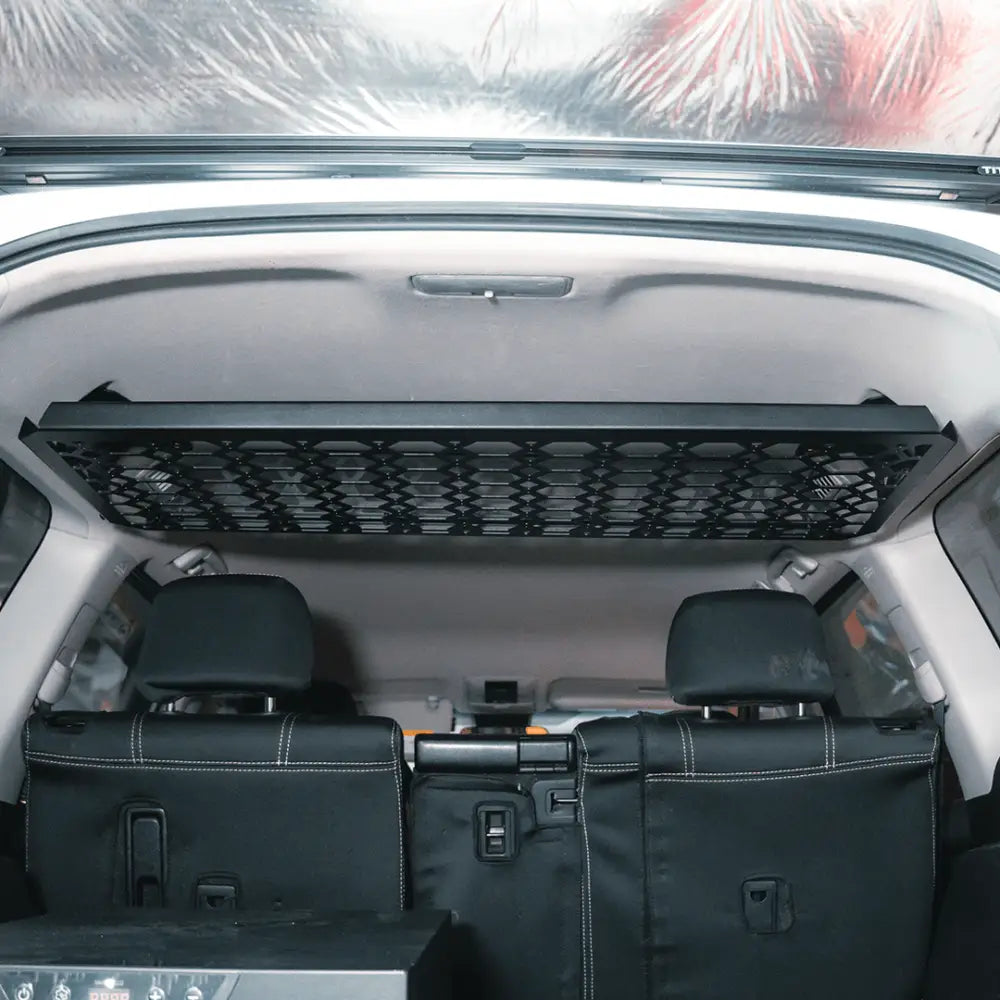 Rockarmor Prado 150 Cargo Shelf installed