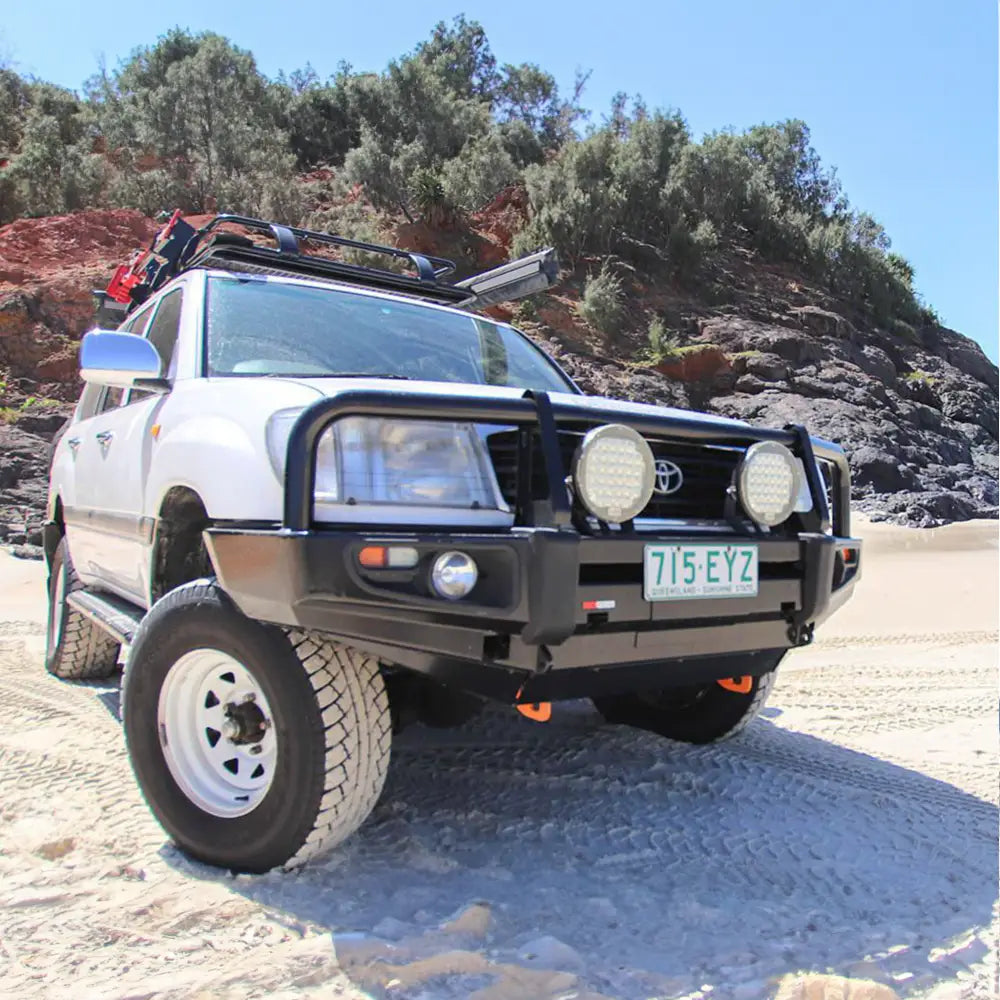 Rockarmor Premium Bullbar Frontal Combo To Suit Toyota Lancdruiser Fj100 1998- 2007Ifs - Winch Bar Combo