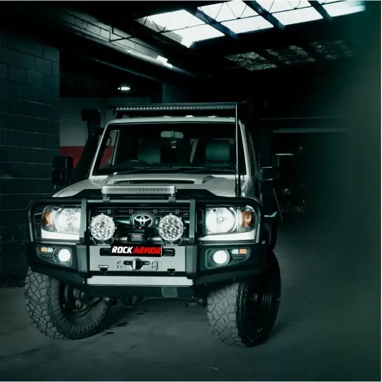 Rockarmor Premium Bullbar Frontal Combo To Suit Toyota Lancdruiser 76,78,79 2005+ - Winch Bar Combo