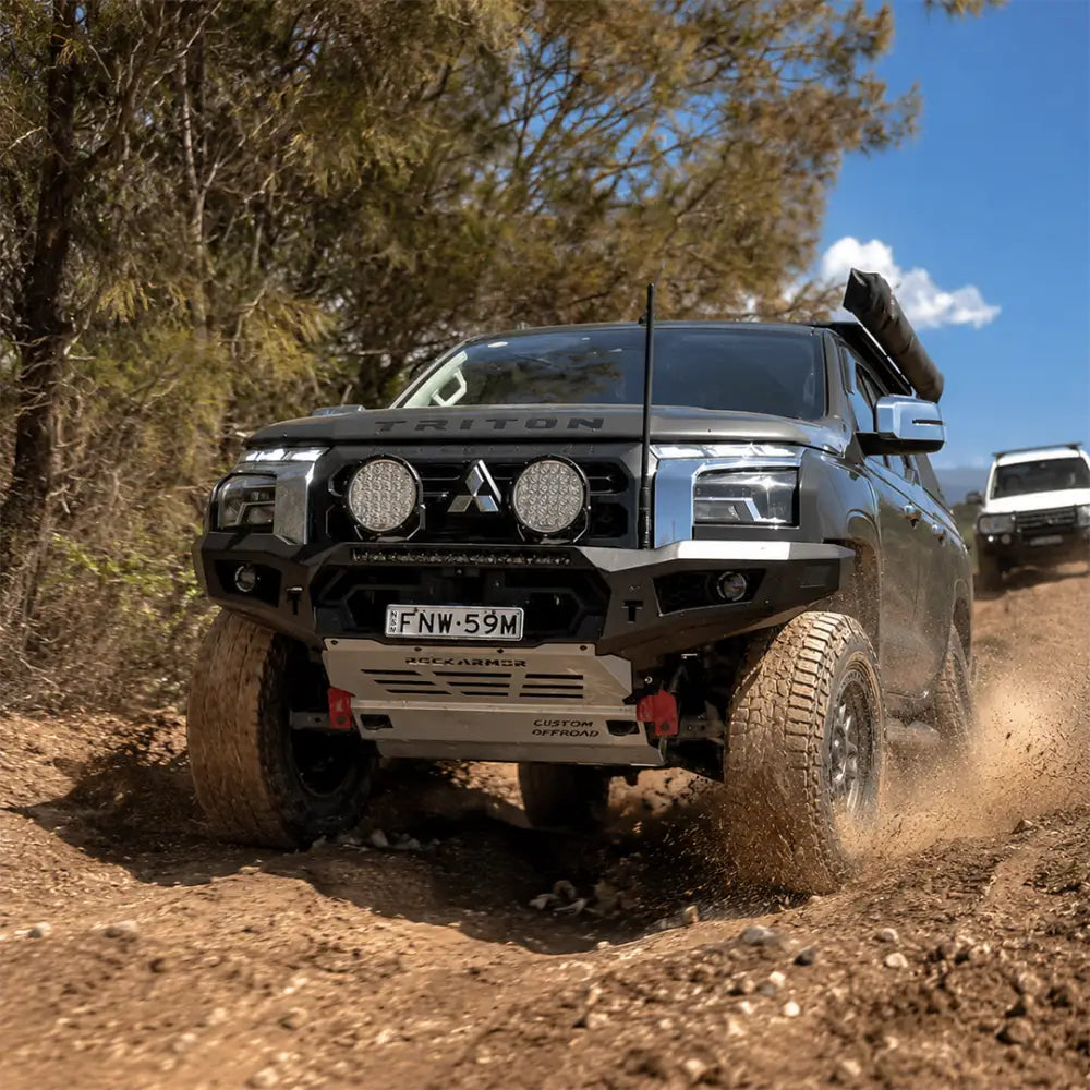 Rockarmor Rock Pack, Mitsubishi Mv Triton 2024+ | GT Hoopless Bullbar + Rock Sliders - Rock Pack