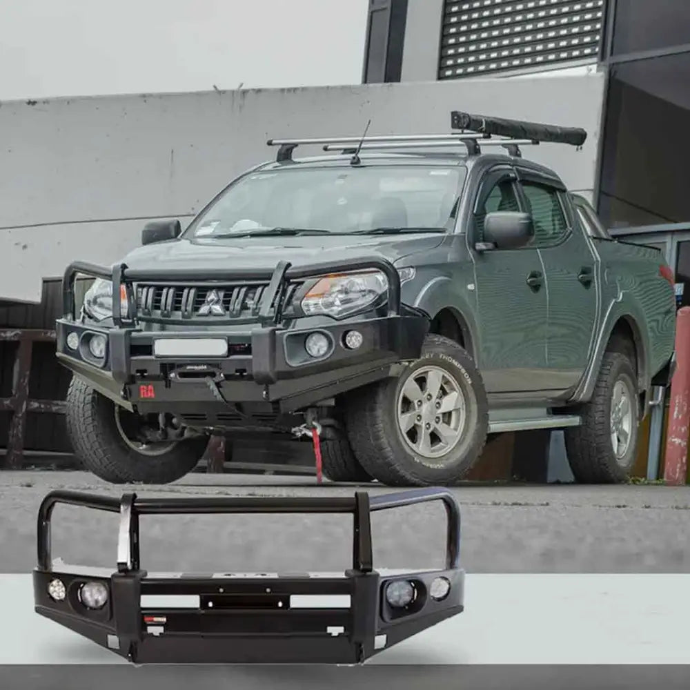 Rockarmor Rock Pack, Mitsubishi Triton MQ | Elite Bullbar + Rock Sliders - Rock Pack