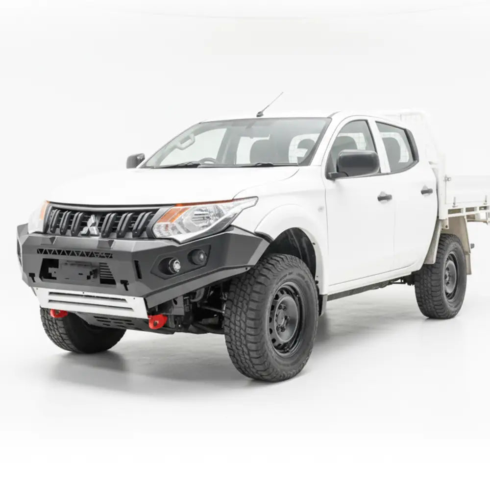 Rockarmor Rock Pack, Mitsubishi Triton MQ | GT Hoopless Bullbar + Rock Sliders - Rock Pack