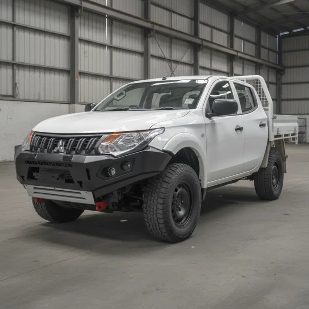 Rockarmor Rock Pack, Mitsubishi Triton MQ | GT Hoopless Bullbar + Rock Sliders - Rock Pack