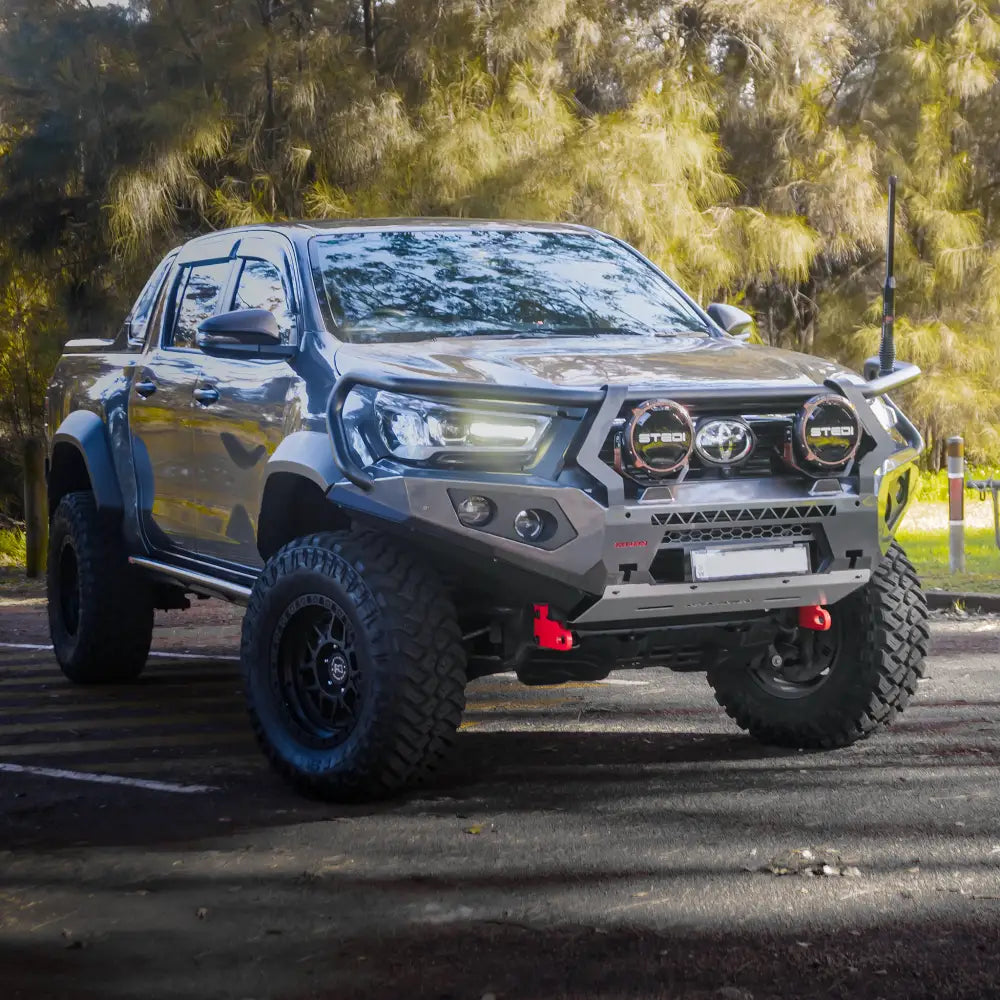 Rockarmor Rock Pack, Toyota Hilux 2022 to Current Widebody | GT Hoop Bullbar + Rock Sliders - Rock Pack