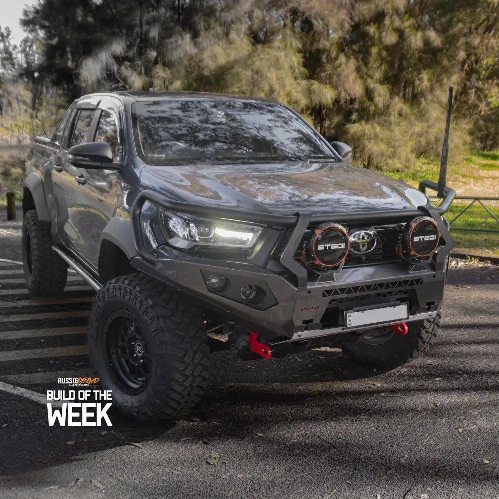 Rockarmor Rock Pack, Toyota Hilux 2022 to Current Widebody | GT Hoop Bullbar + Rock Sliders - Rock Pack