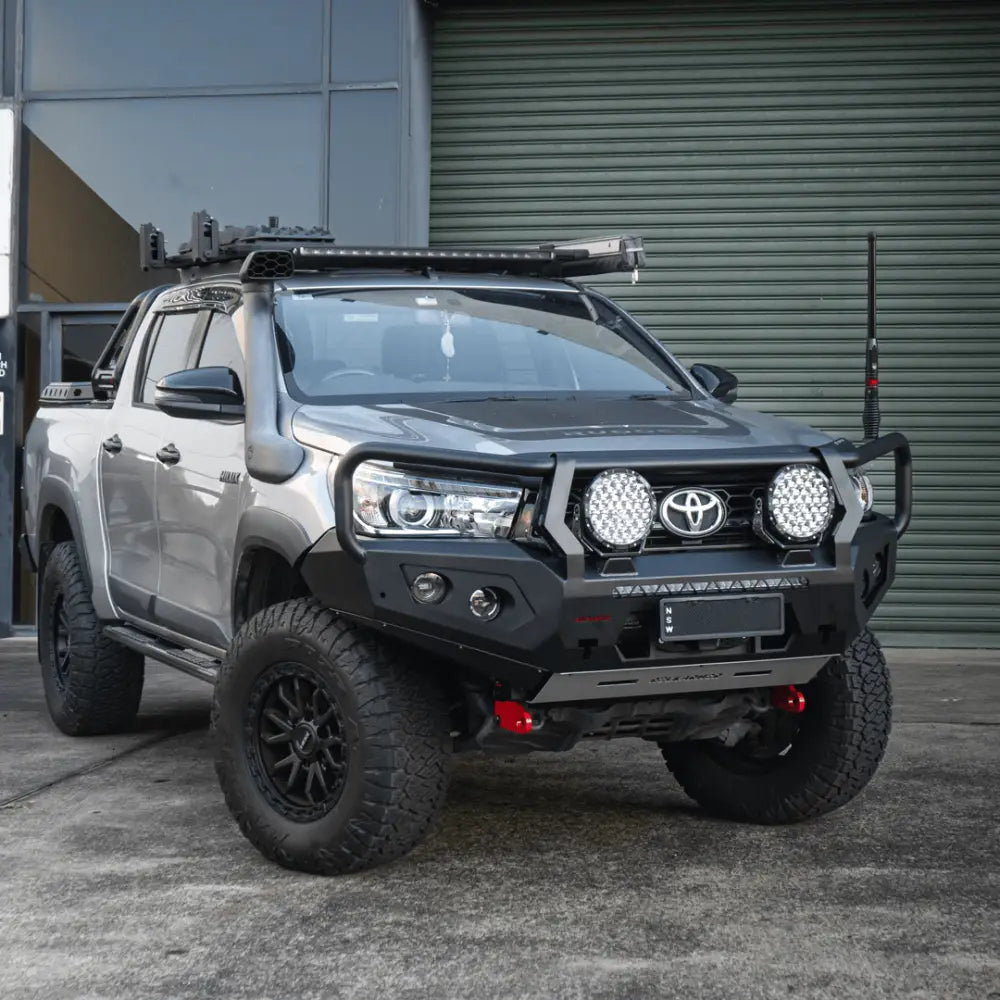Rockarmor Rock Pack, Toyota Hilux N80 Bullbar 2015 -2020 | GT Hoop Bullbar + Rock Sliders - Rock Pack