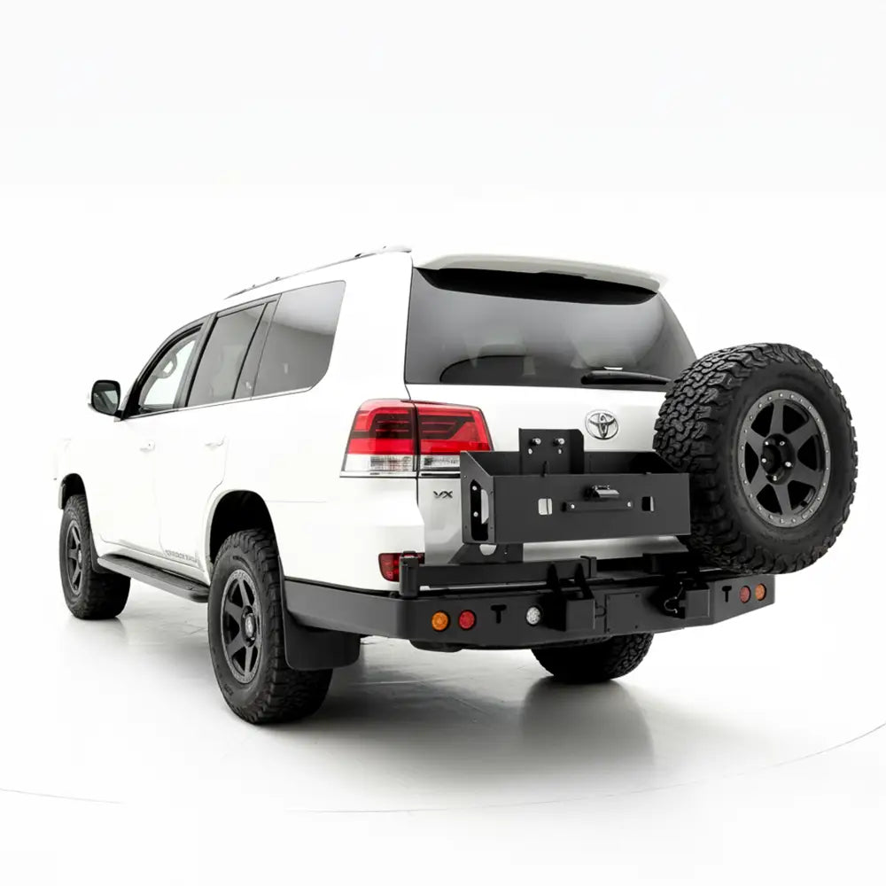 Rockarmor Steel Dual Wheel Carrier - Toyota Landcruiser Fj200 2008 To Current (With Built In Towbar)