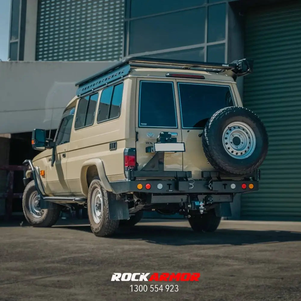 Rockarmor Steel Dual Wheel Carrier - Toyota Landcruiser Fj76 Fj78 1992-2006 Troopy Wagon