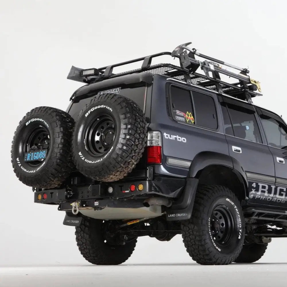 Rockarmor Steel Dual Wheel Carrier - Toyota Landcruiser Fj80 1992-1997