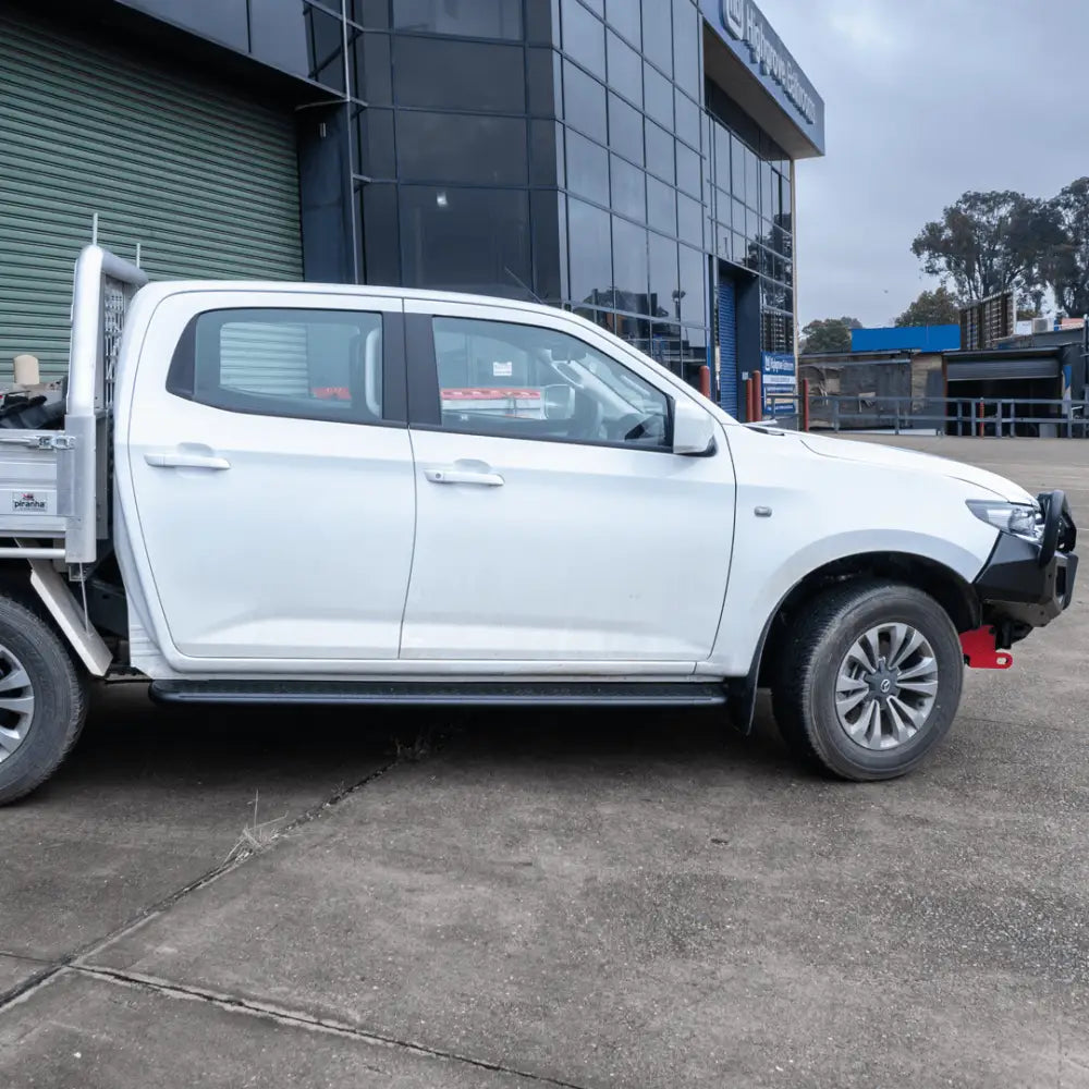Rockarmor Steel Rock Sliders Side Steps To Suit Isuzu Dmax 08/20+ - Side Steps
