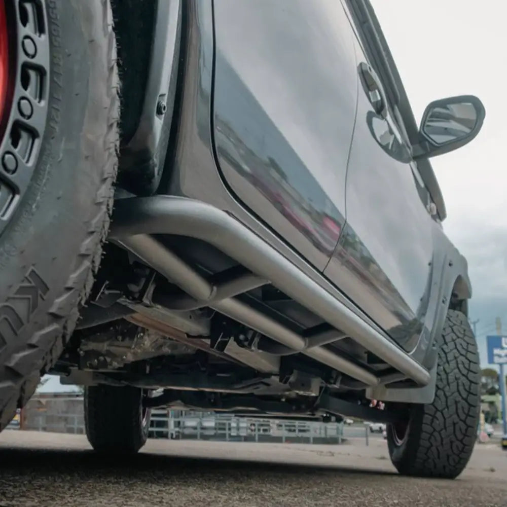 Rockarmor Steel Rockslider Side Steps To Suit Mitsubishi Triton MQ 04/2015 - 10/2018 - Side Steps