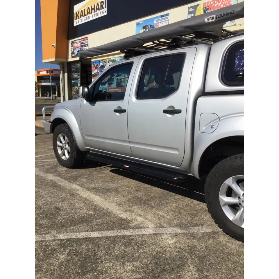 Rockarmor Steel Rockslider Side Steps - Nissan Navara D40