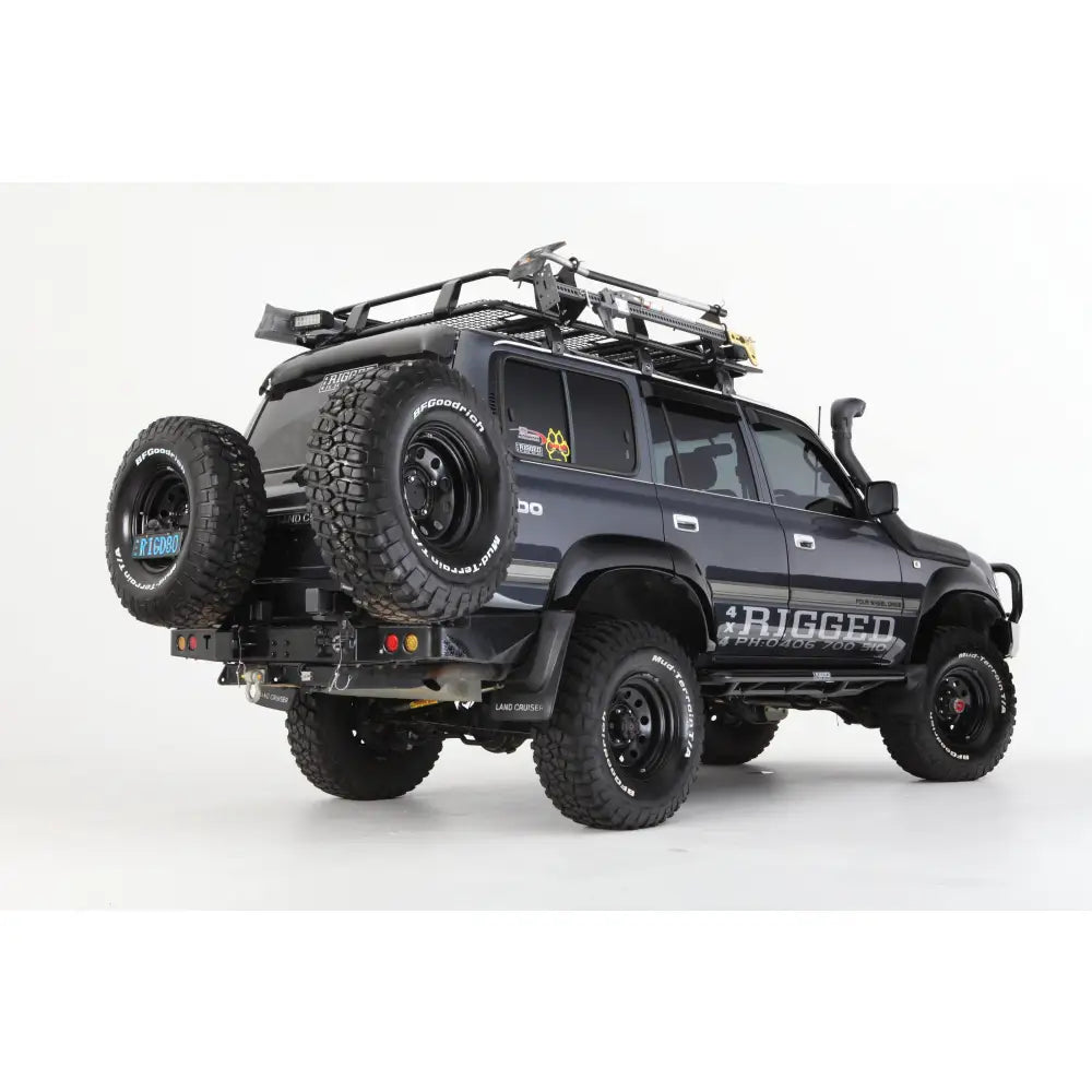 Rockarmor Steel Rockslider Side Steps - Toyota Landcruiser Fj80 1990-1997