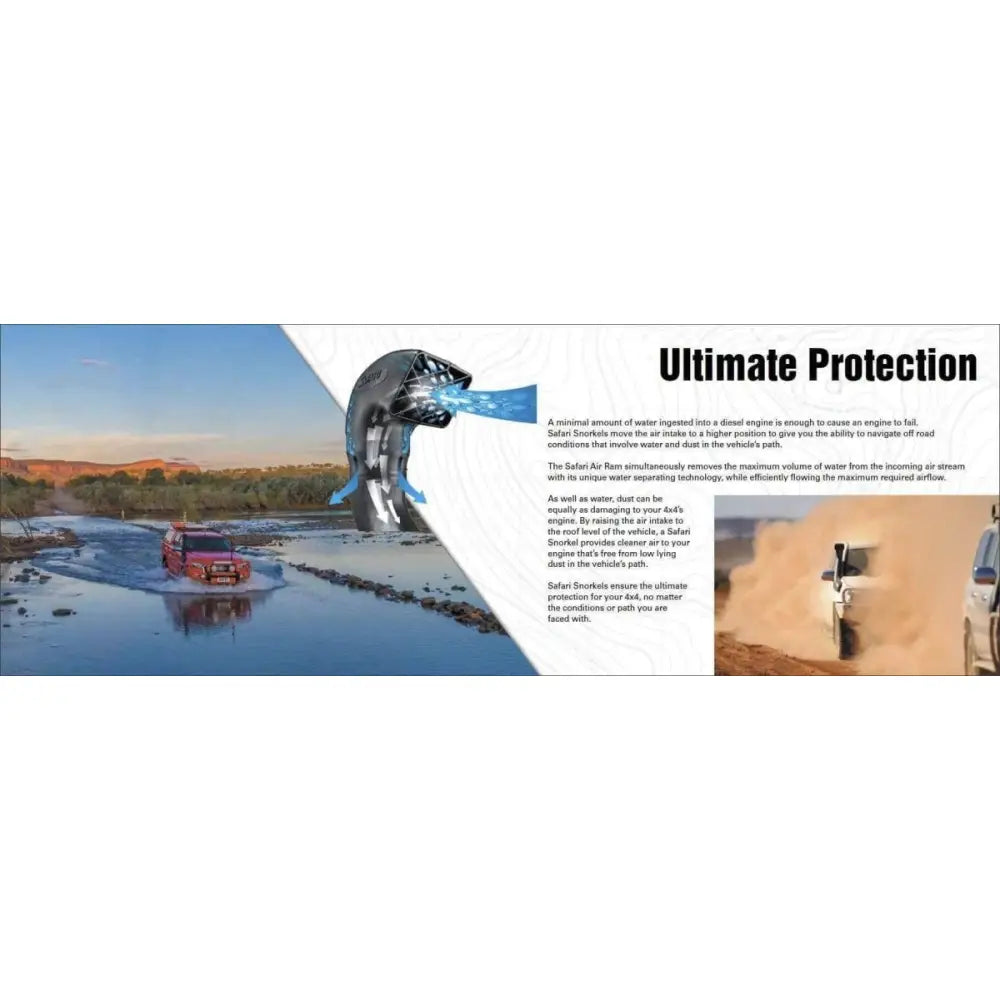 Safari V-Spec Snorkel to suit Isuzu D-MAX / Holden Rodeo 2008 - 2012 - Snorkel