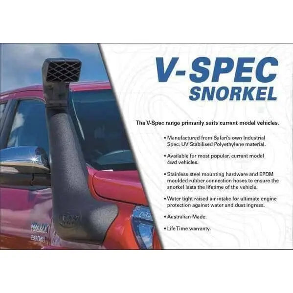 Safari V-Spec Snorkel To Suit Toyota Prado 120 Series 2002 - 2009 - Snorkel