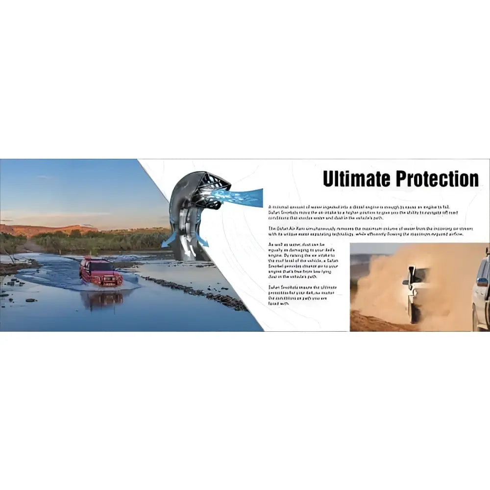 Safari V-Spec Snorkel To Suit Volkswagon Amarok 2016+ - Snorkel