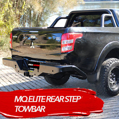 ROCKARMOR ELITE STEEL REAR STEP / TOW BAR TO SUIT MITSUBISHI TRITON MQ 2015 - 2018