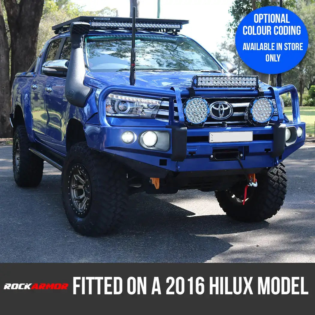 Rockarmor Elite Hoop Steel Bullbar - Toyota Hilux N80 2015-2020 (Full Bar Replacement)