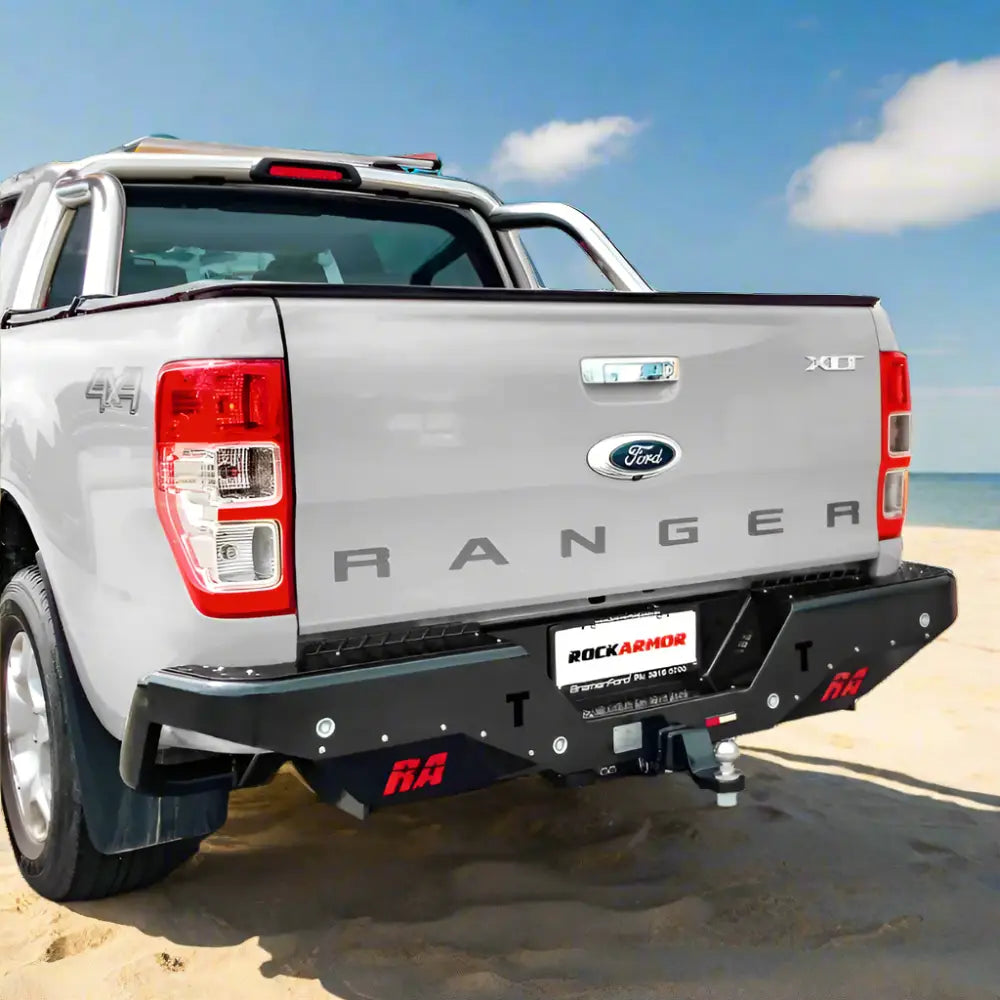 Rockamor Elite Steel Rear Step / Towbar To Suit Ford Ranger Wildtrack 2012-2020 - Rear Step