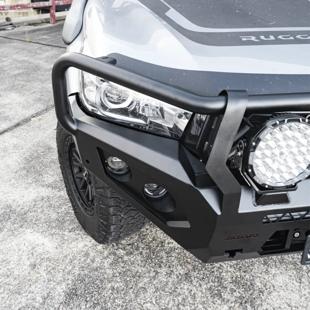 Rockarmor Gt Hoop Bullbar Combo Pack - Toyota Hilux 2015-2020 - Winch Bar Combo