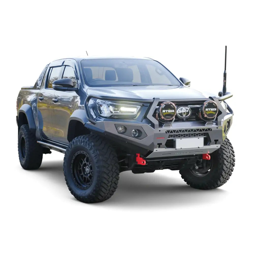 Rockarmor Gt Hoop Bullbar Combo Pack - Toyota Hilux Widebody 2022+ - Winch Bar Combo