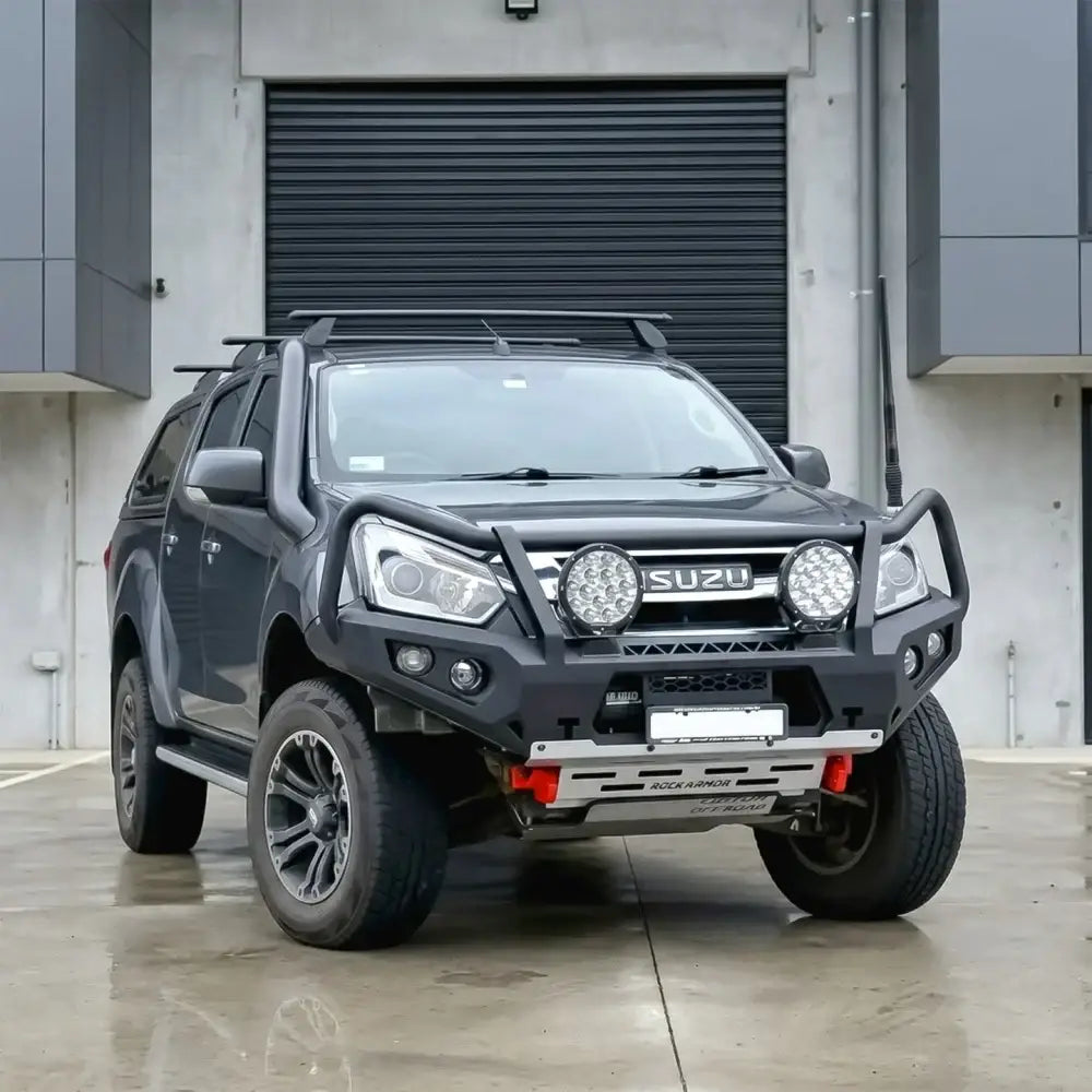 Rockarmor Gt Hoop Steel Bullbar Combo Package - Isuzu Dmax 2017-2020 PFL (Full Bar Replacement) - Winch Bar