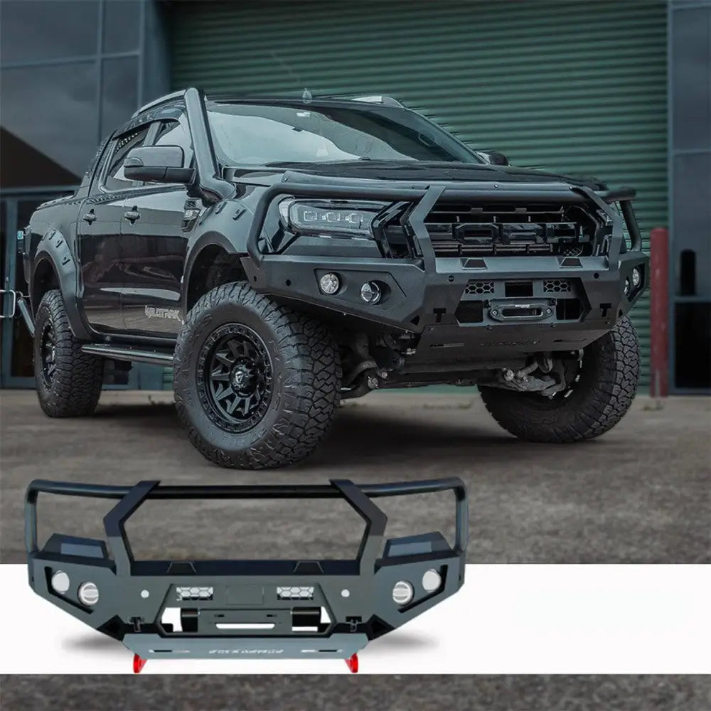 Rockarmor Gt Hoop Steel Bullbar - Ford Ranger Wildtrak (Px 2 & Px 3) (Full Bar Replacement) - Winch Bar