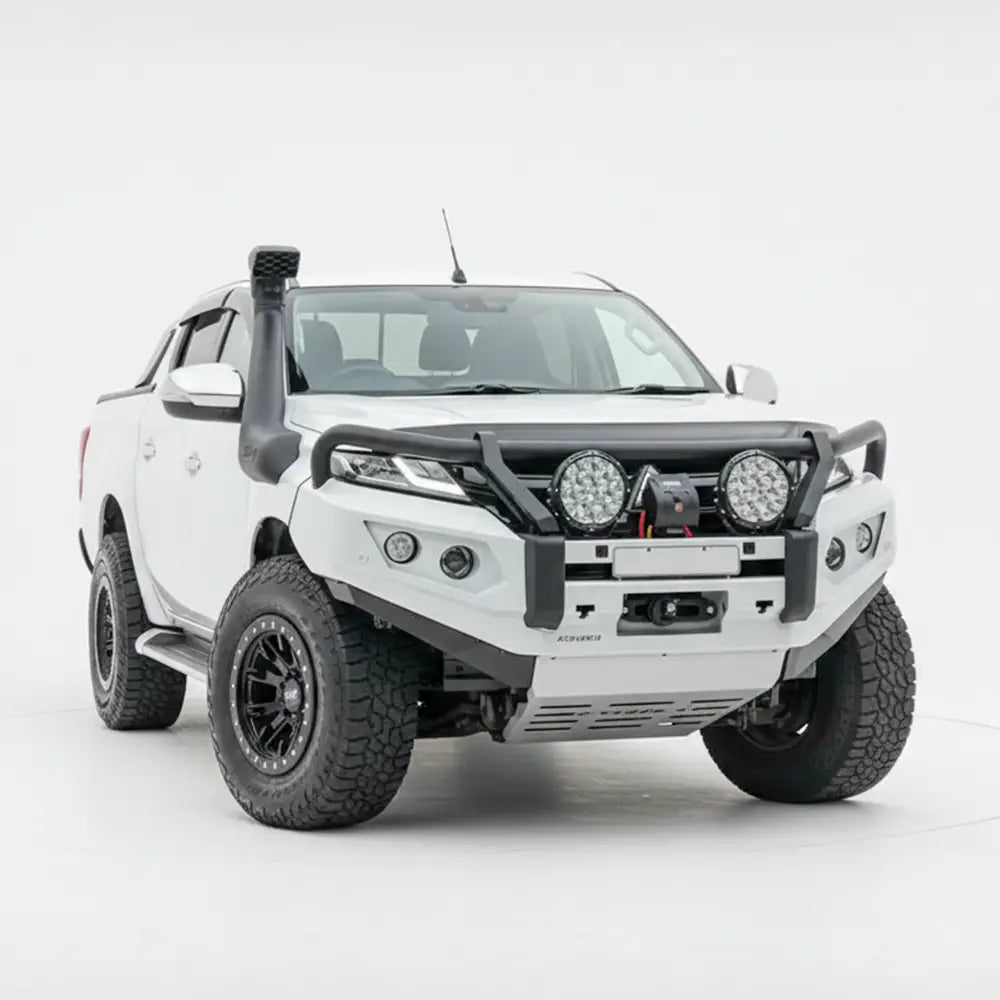 Rockarmor Gt Hoop Steel Bullbar - Mitsubishi Triton Mr 12/2018 - 02/2024 (Full Bar Replacement) - Winch Bar