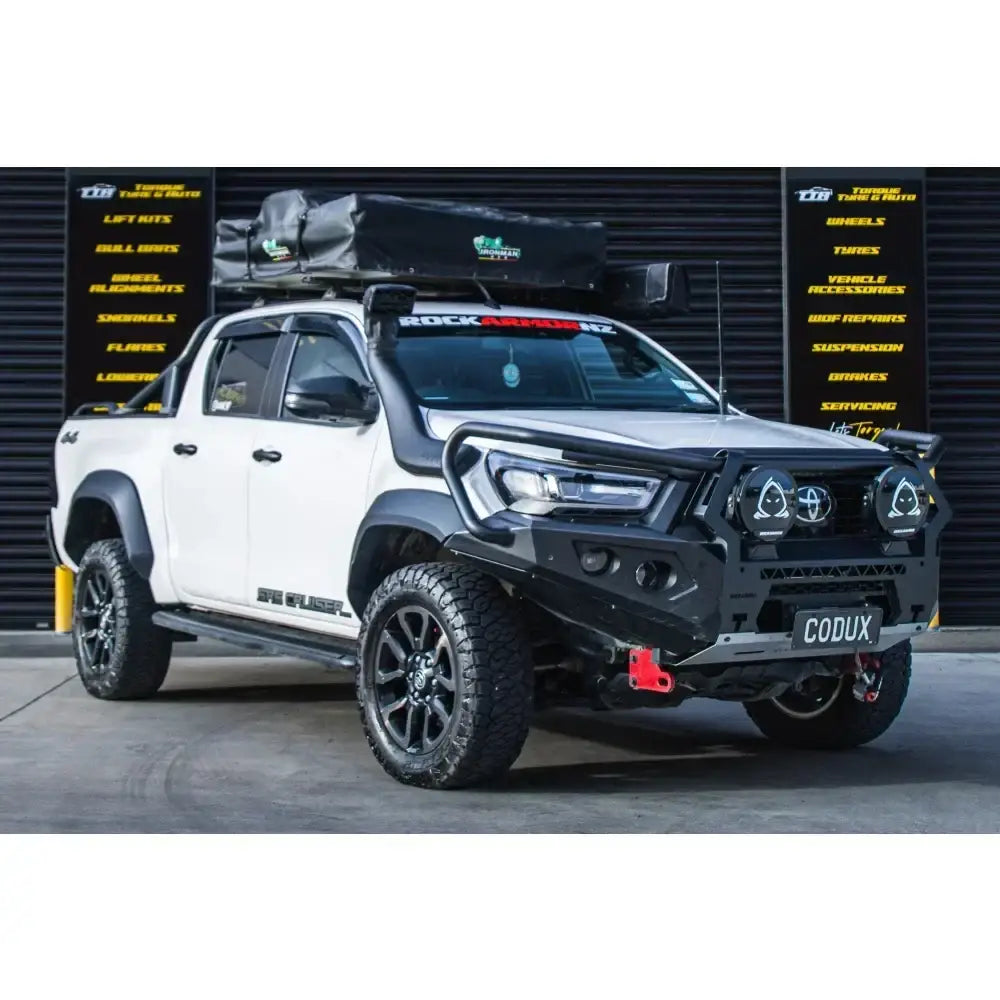 Rockarmor Gt Hoop Steel Bullbar - Toyota Hilux 2022 to Current Widebody (Full Bar Replacement) - Winch Bar