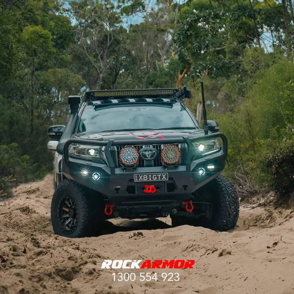 Rockarmor Gt Hoop Steel Bullbar - Toyota Prado 150 Series 11/2017+ (Full Bar Replacement) - Bullbar Only - Winch Bar