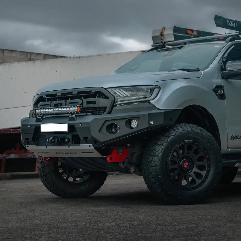 Rockarmor Gt Hoopless Steel Bullbar - Ford Ranger Wildtrak (Px 2 & Px 3) (Full Bar Replacement) - Winch Bar