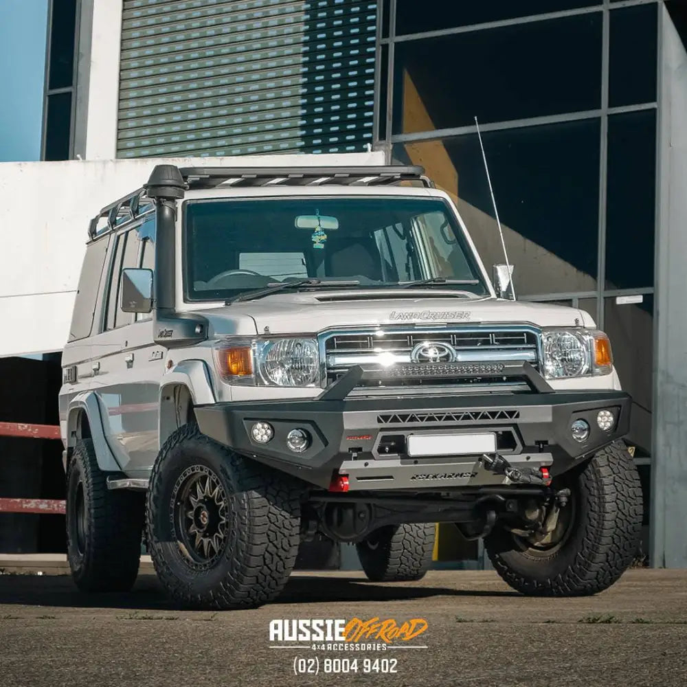 Rockarmor Gt Hoopless Steel Bullbar - Toyota Landcruiser 76 78 79 2007-2023 (Full Bar Replacement)