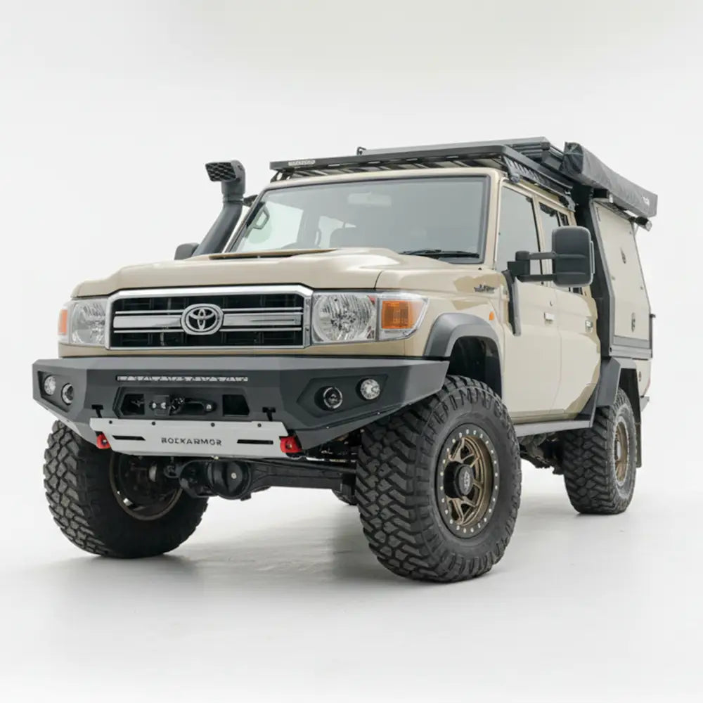 Rockarmor Gt Hoopless Steel Bullbar - Toyota Landcruiser 76 78 79 2007-2023 (Full Bar Replacement)