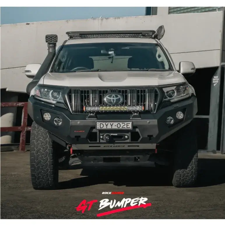 Rockarmor Gt Steel Hoopless Bullbar Combo - Toyota Prado 150 11/2017-Current - Winch Bar Combo