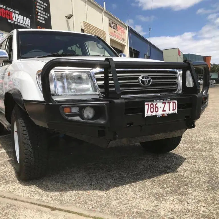 Rockarmor Premium Bullbar Frontal Combo To Suit Toyota Lancdruiser Fj100 1998- 2007Ifs - Winch Bar Combo