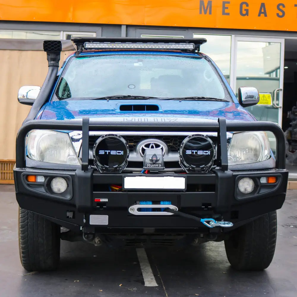 Rockarmor Premium Steel Bullbar - Toyota Hilux N70 2005 - 2011 (Bumper Cut)