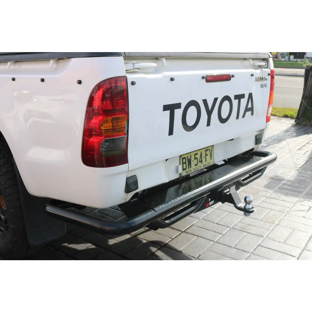 Rockarmor Premium Steel Rear Step / Towbar - Toyota Hilux N70 2005 - Early 2015 (Tub Rear)
